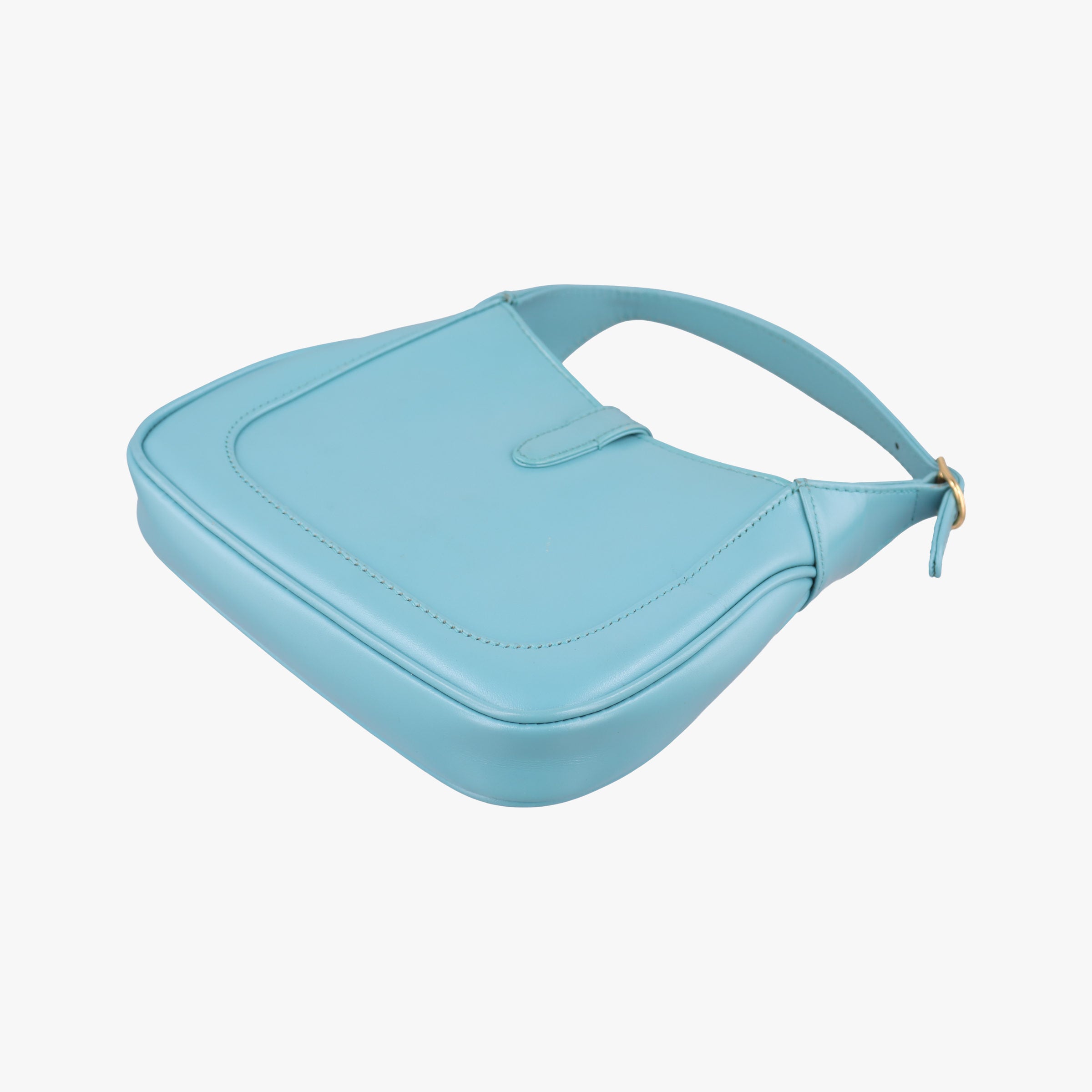 Secondhand Gucci JACKIE 1961 Blue Leather 637091 shoulderbag | stylenewstar