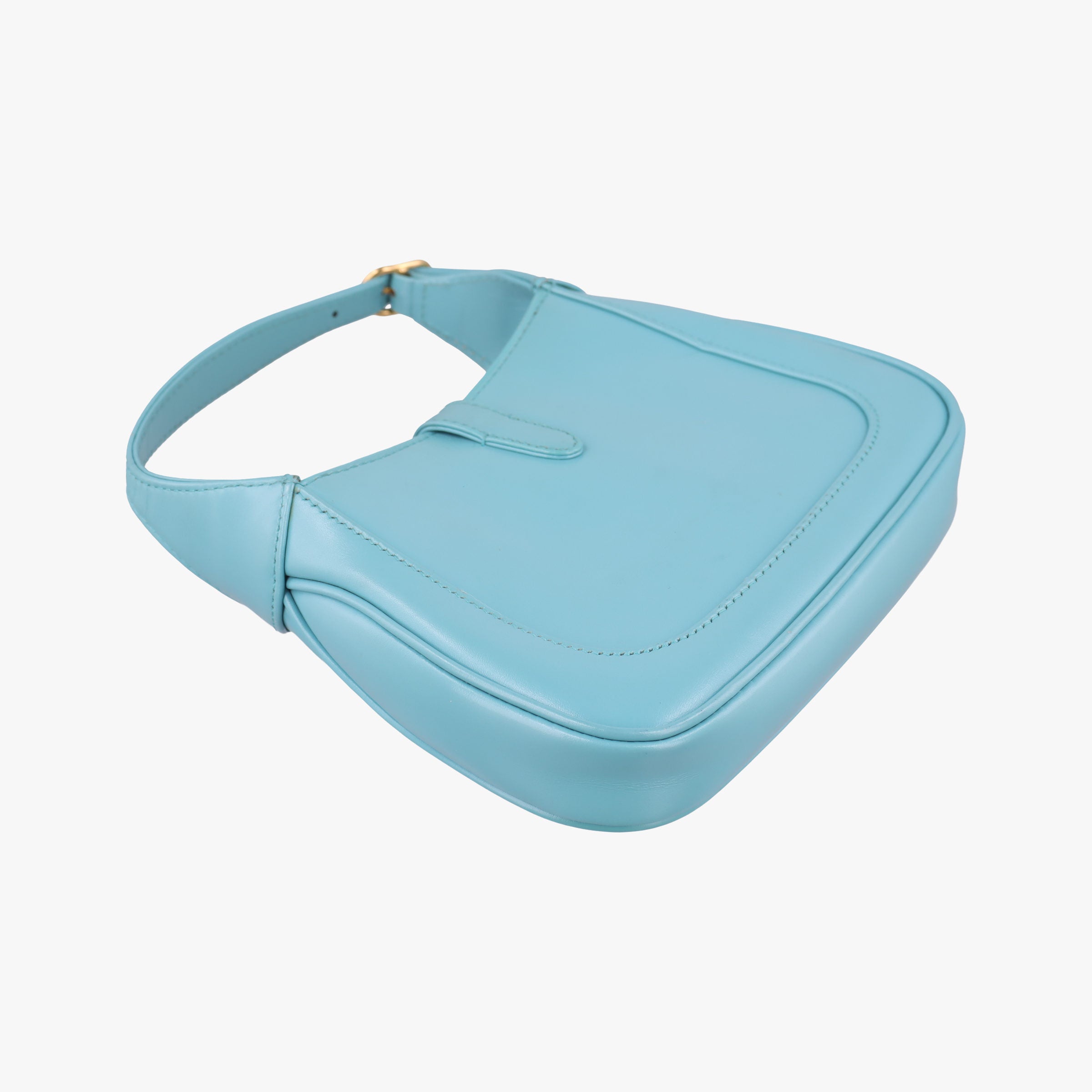 Secondhand Gucci JACKIE 1961 Blue Leather 637091 shoulderbag | stylenewstar