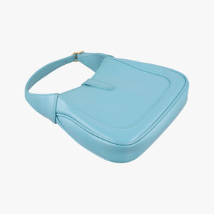 Secondhand Gucci JACKIE 1961 Blue Leather 637091 shoulderbag | stylenewstar