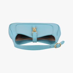 Secondhand Gucci JACKIE 1961 Blue Leather 637091 shoulderbag | stylenewstar