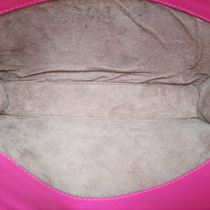 Pre-owned Bottega Veneta Intrecciato Olimpia Pink lambskin  shoulderbag | stylenewstar