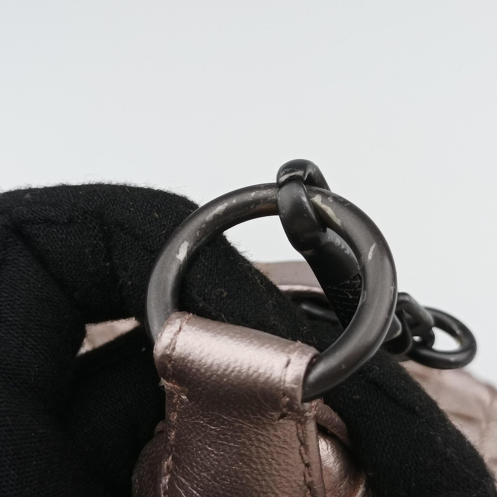 Vintage Bottega Veneta Wallace Intrecciato Pale Pink lambskin  handbag | stylenewstar