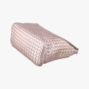 Vintage Bottega Veneta Wallace Intrecciato Pale Pink lambskin  handbag | stylenewstar
