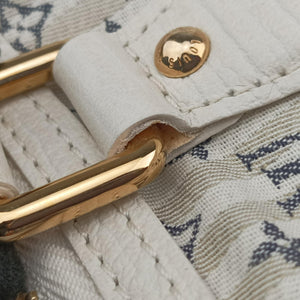 Pre-owned Louis Vuitton Marina GM Blanc Monogram Mini Lin Croisette M95492 shoulderbag | stylenewstar