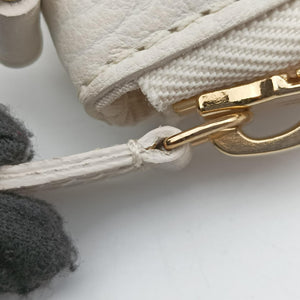 Pre-owned Louis Vuitton Marina GM Blanc Monogram Mini Lin Croisette M95492 shoulderbag | stylenewstar