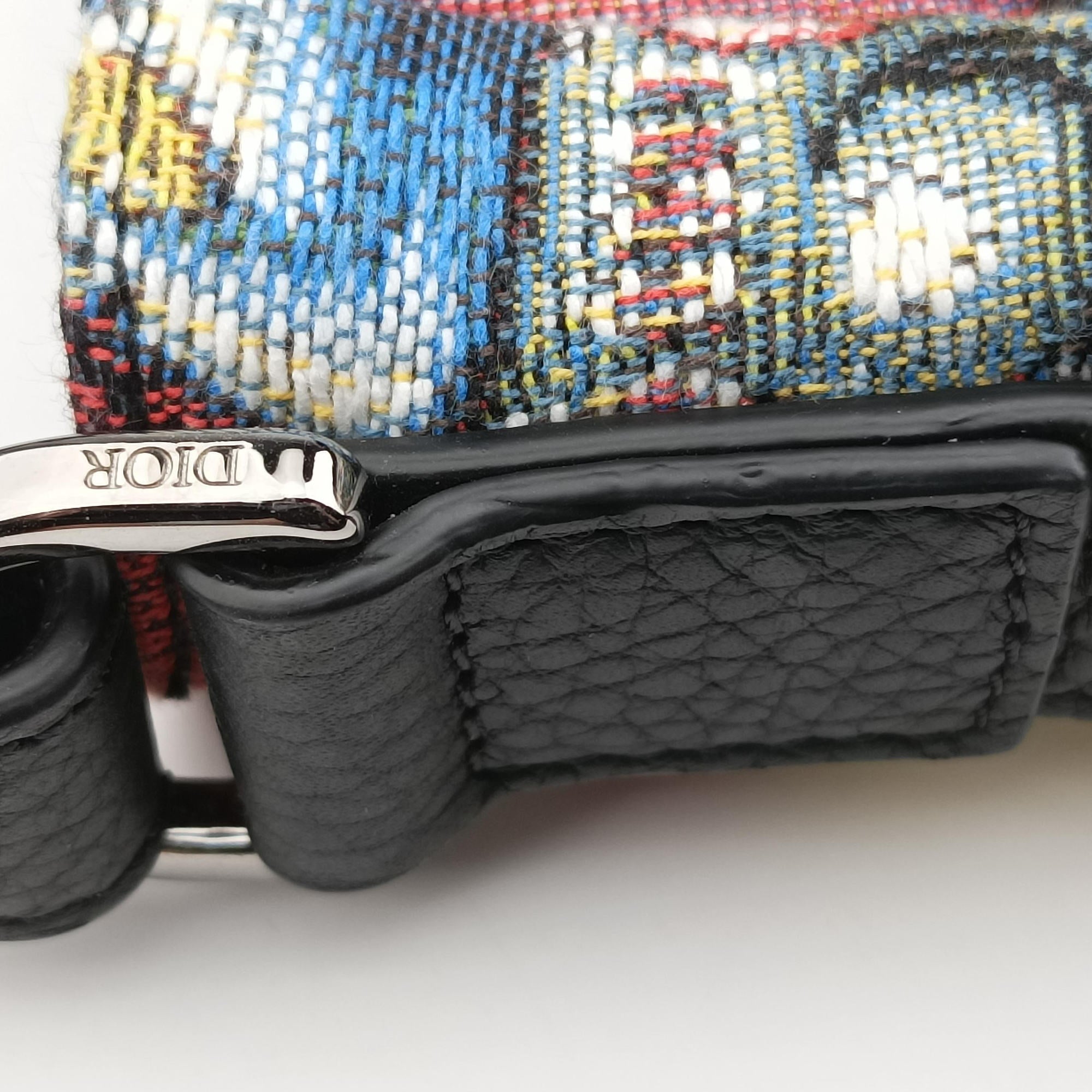 Pre-owned Christian Dior DIOR AND KENNY SCHARF Saddle Soft Multicolor Jacquard Canvas × Grained Calfskin  shoulderbag | stylenewstar