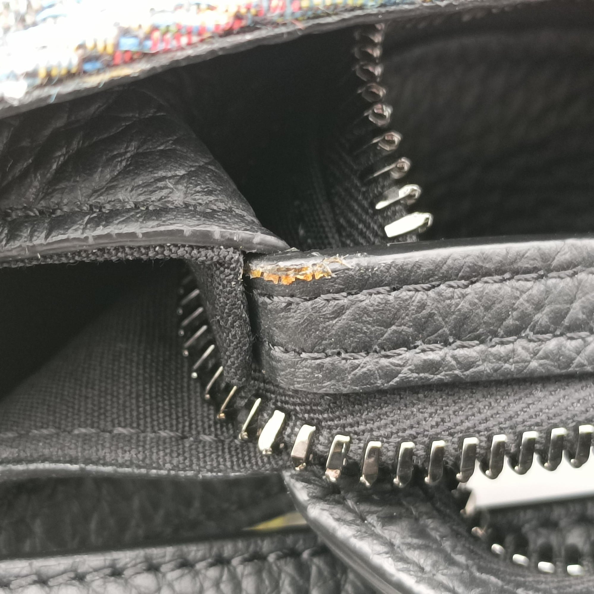 Pre-owned Christian Dior DIOR AND KENNY SCHARF Saddle Soft Multicolor Jacquard Canvas × Grained Calfskin  shoulderbag | stylenewstar