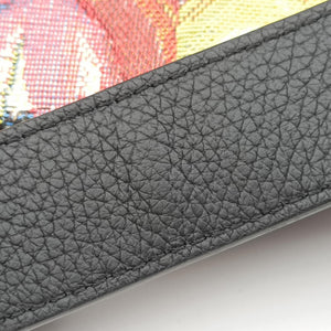 Pre-owned Christian Dior DIOR AND KENNY SCHARF Saddle Soft Multicolor Jacquard Canvas × Grained Calfskin  shoulderbag | stylenewstar