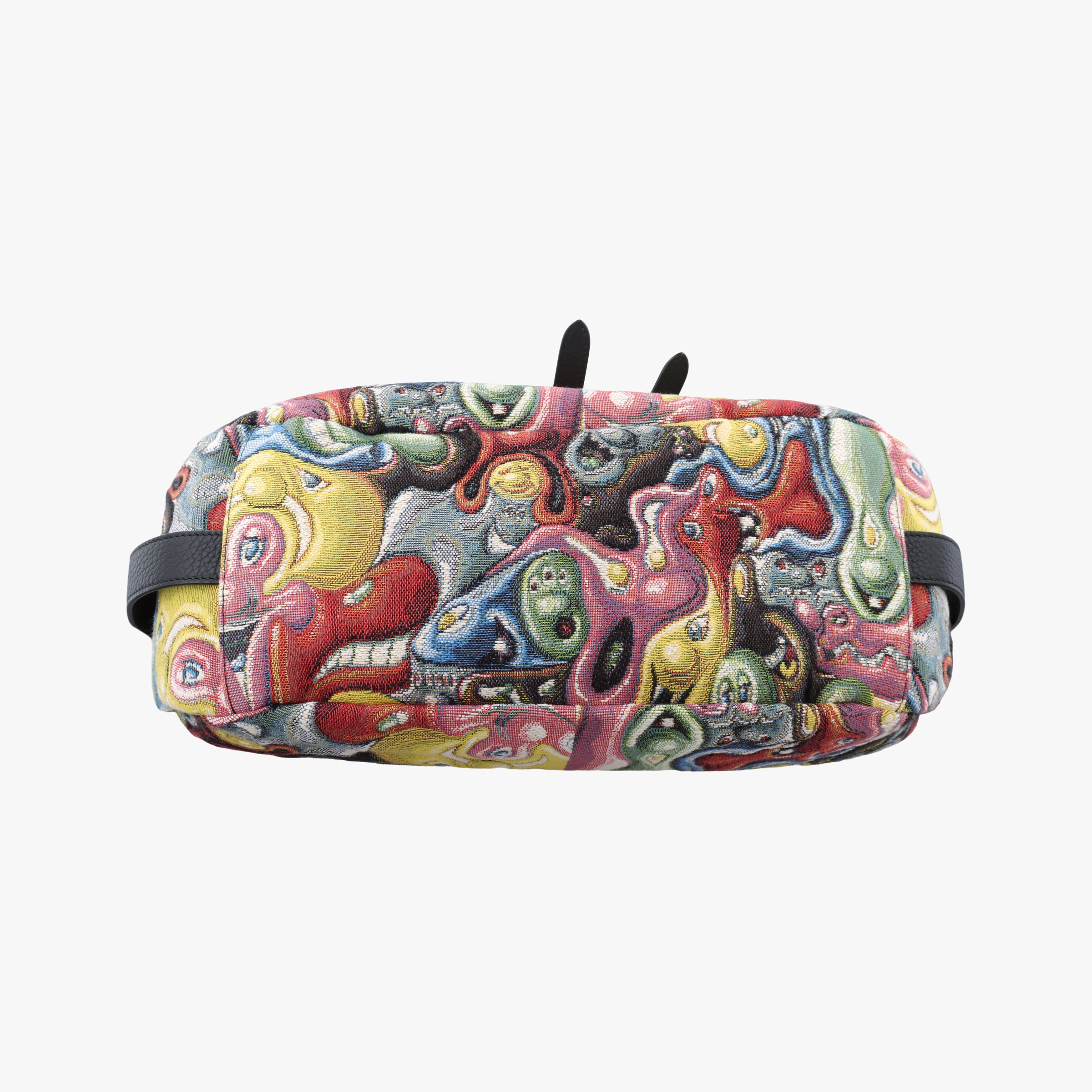 Pre-owned Christian Dior DIOR AND KENNY SCHARF Saddle Soft Multicolor Jacquard Canvas × Grained Calfskin  shoulderbag | stylenewstar