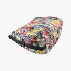 Pre-owned Christian Dior DIOR AND KENNY SCHARF Saddle Soft Multicolor Jacquard Canvas × Grained Calfskin  shoulderbag | stylenewstar