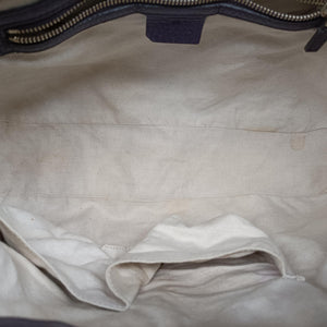 Pre-owned Gucci JACKIE 1961 beige×purple Canvas×leather 277520 shoulderbag | stylenewstar