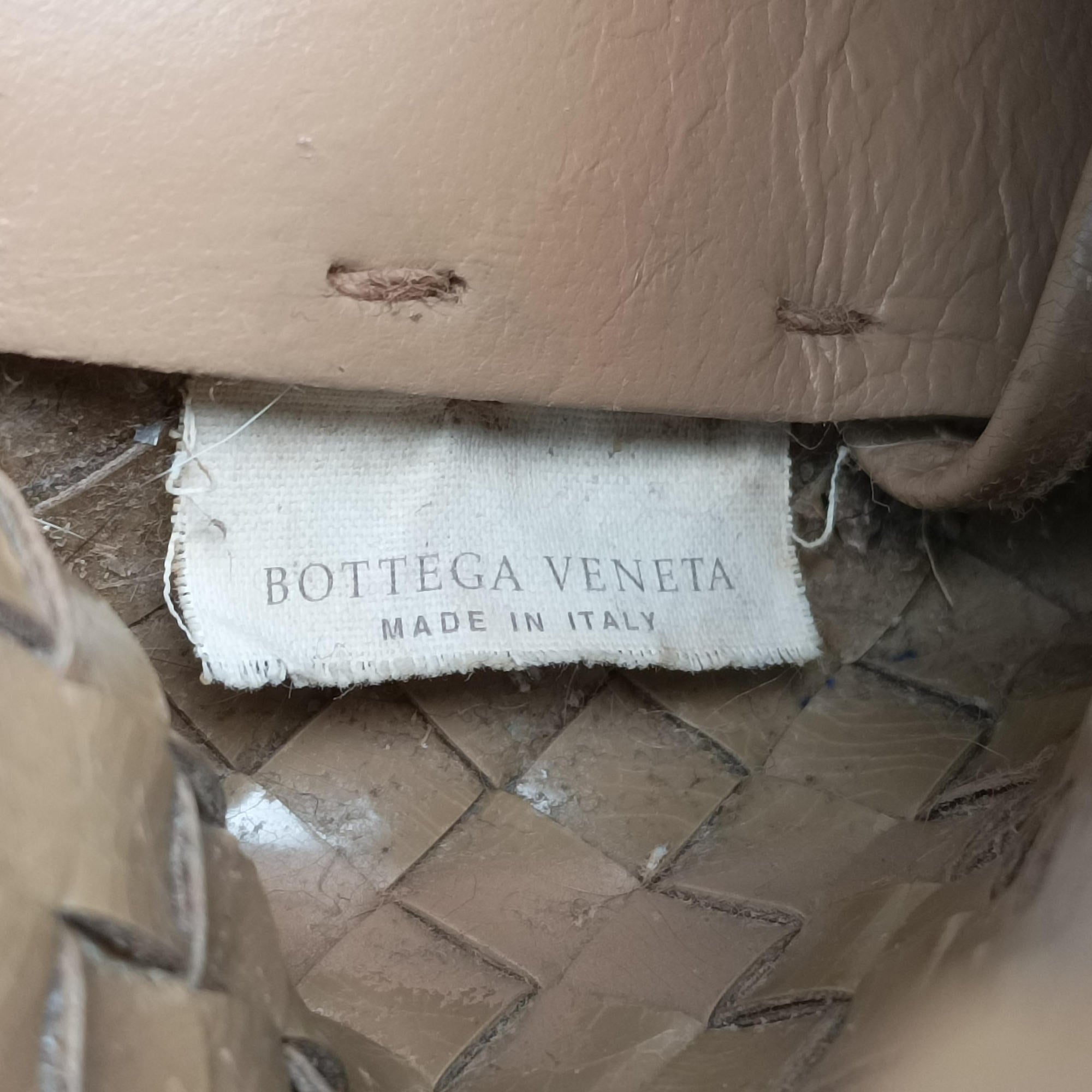 Pre-owned Bottega Veneta CABATMM Brown Leather  handbag | stylenewstar