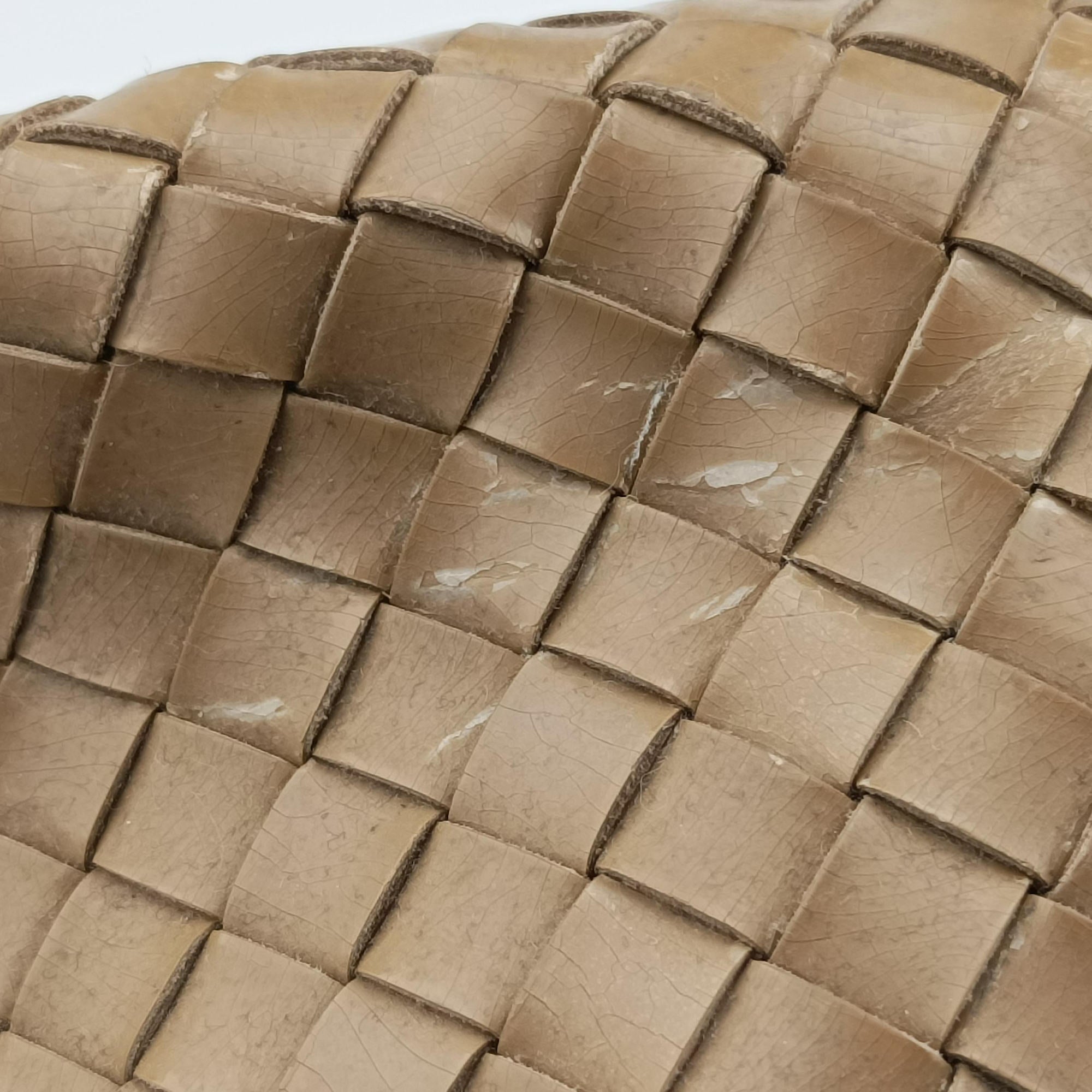 Pre-owned Bottega Veneta CABATMM Brown Leather  handbag | stylenewstar