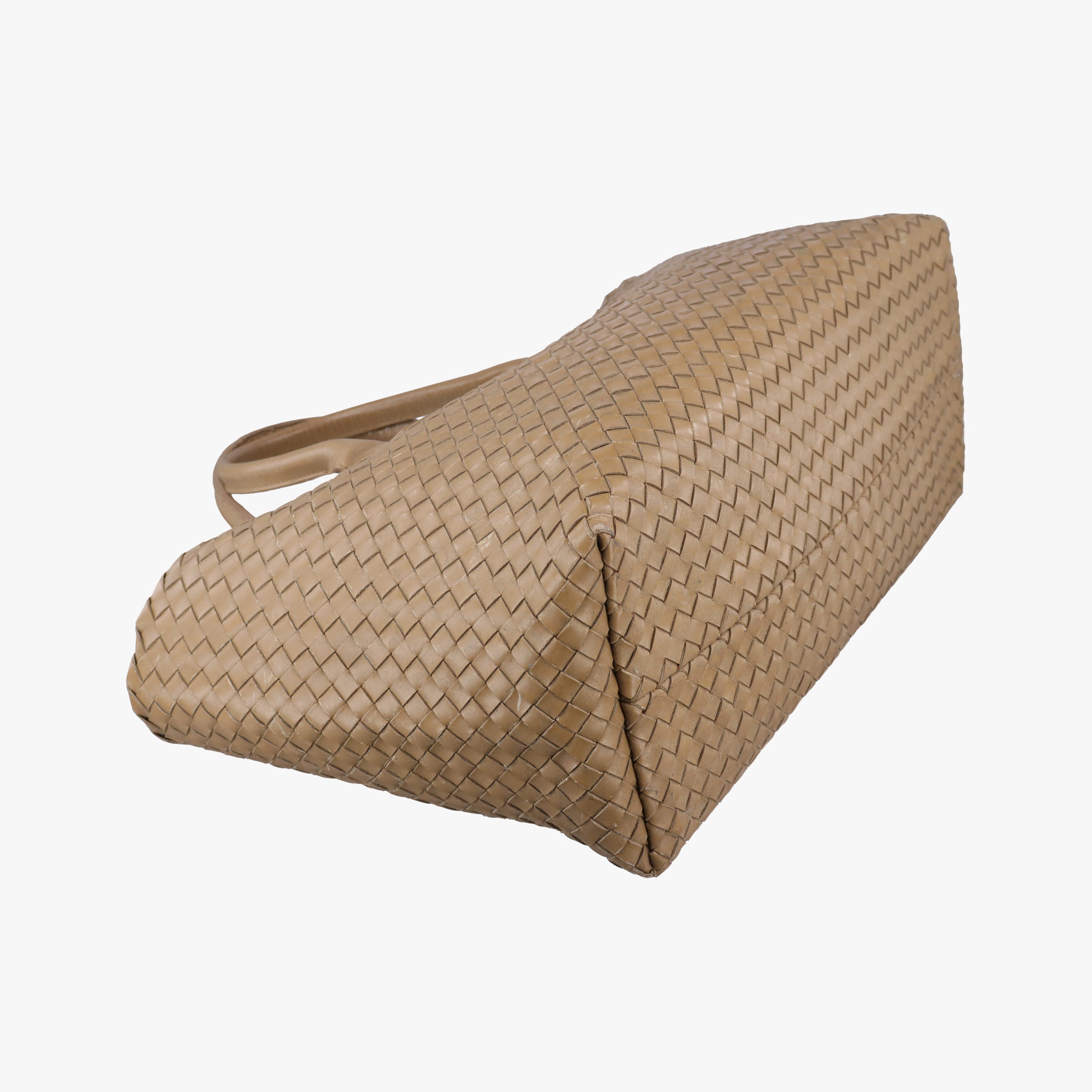 Pre-owned Bottega Veneta CABATMM Brown Leather  handbag | stylenewstar