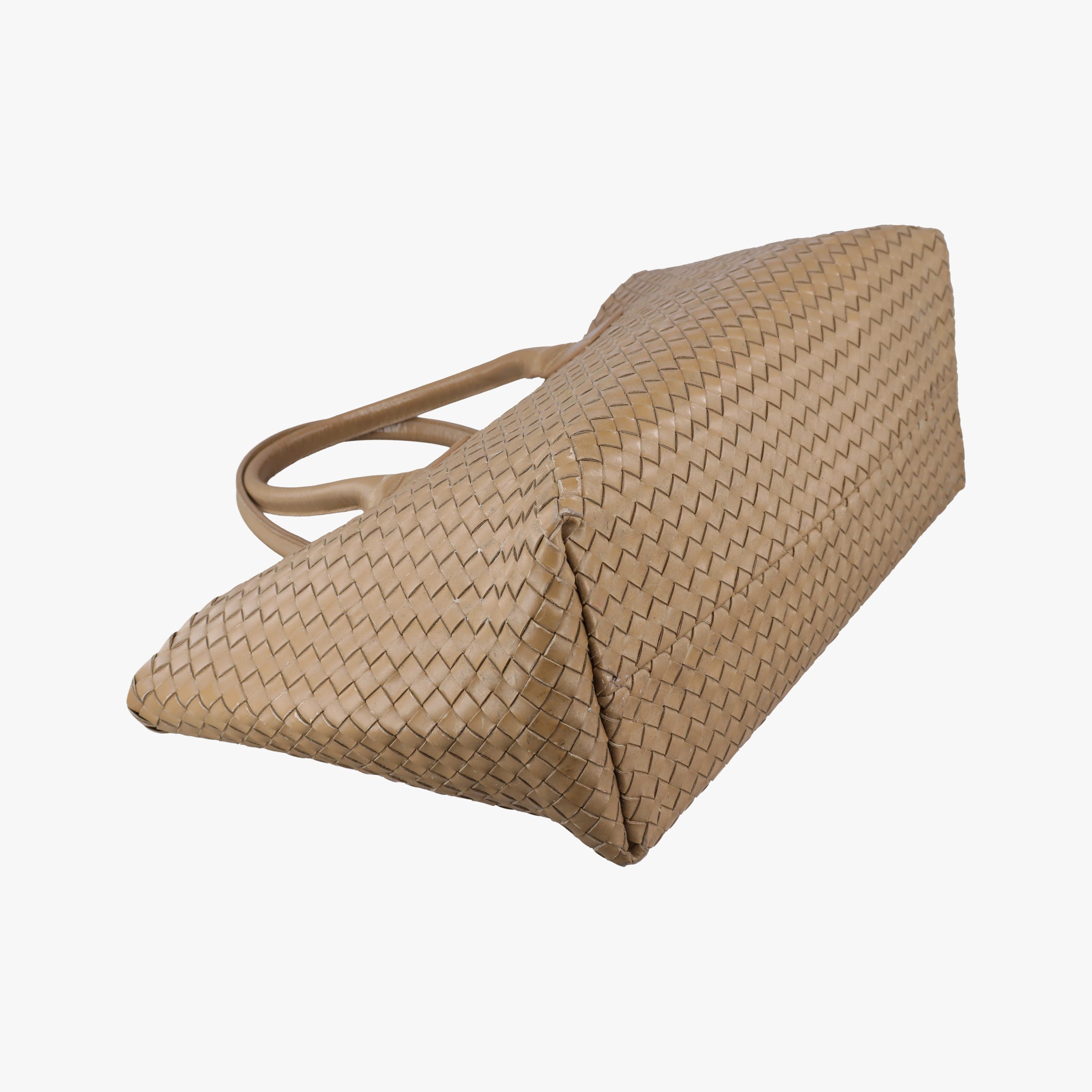 Pre-owned Bottega Veneta CABATMM Brown Leather  handbag | stylenewstar