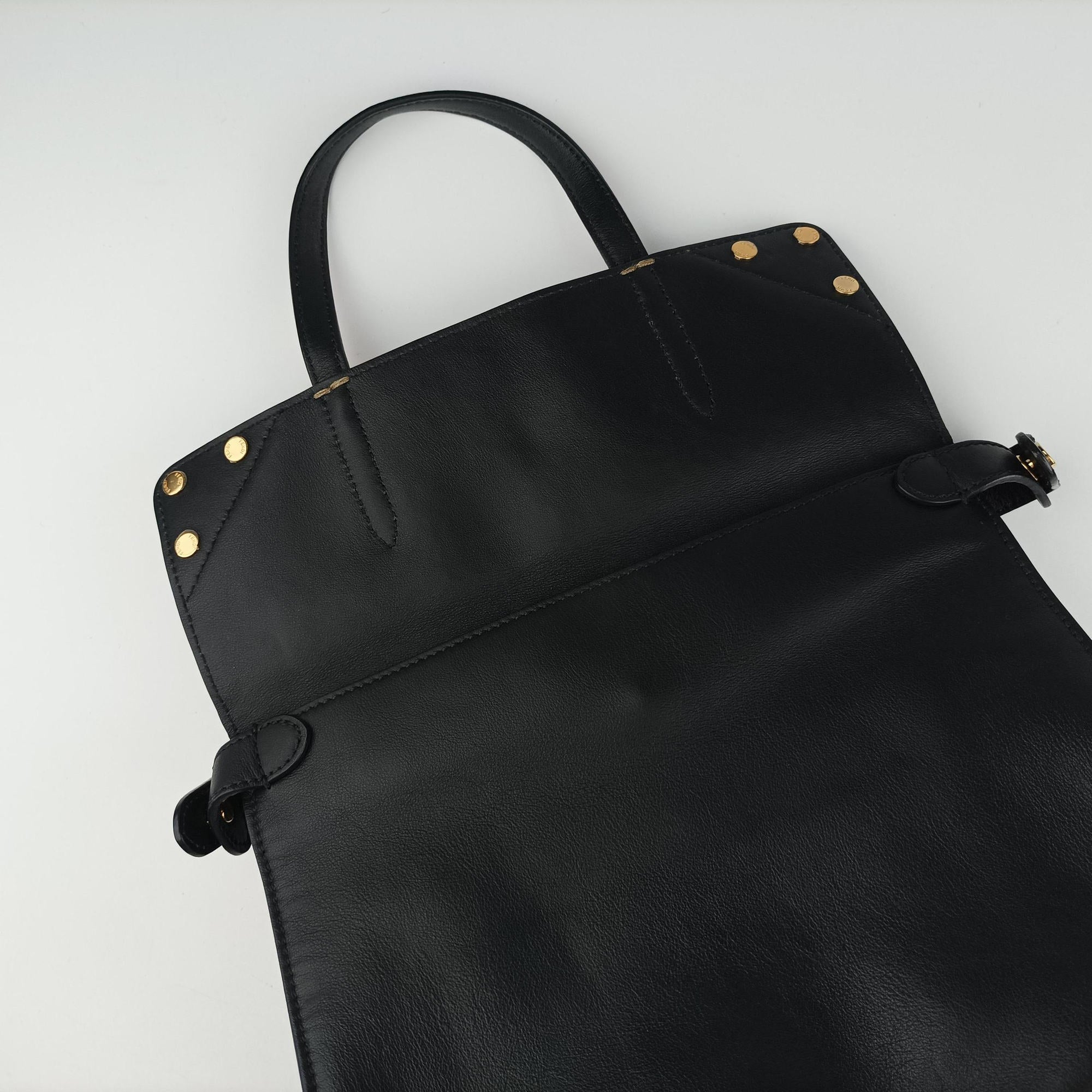 Vintage Fendi Flip Brown×Red×Navy Leather×Suede 8BT302 shoulderbag | stylenewstar