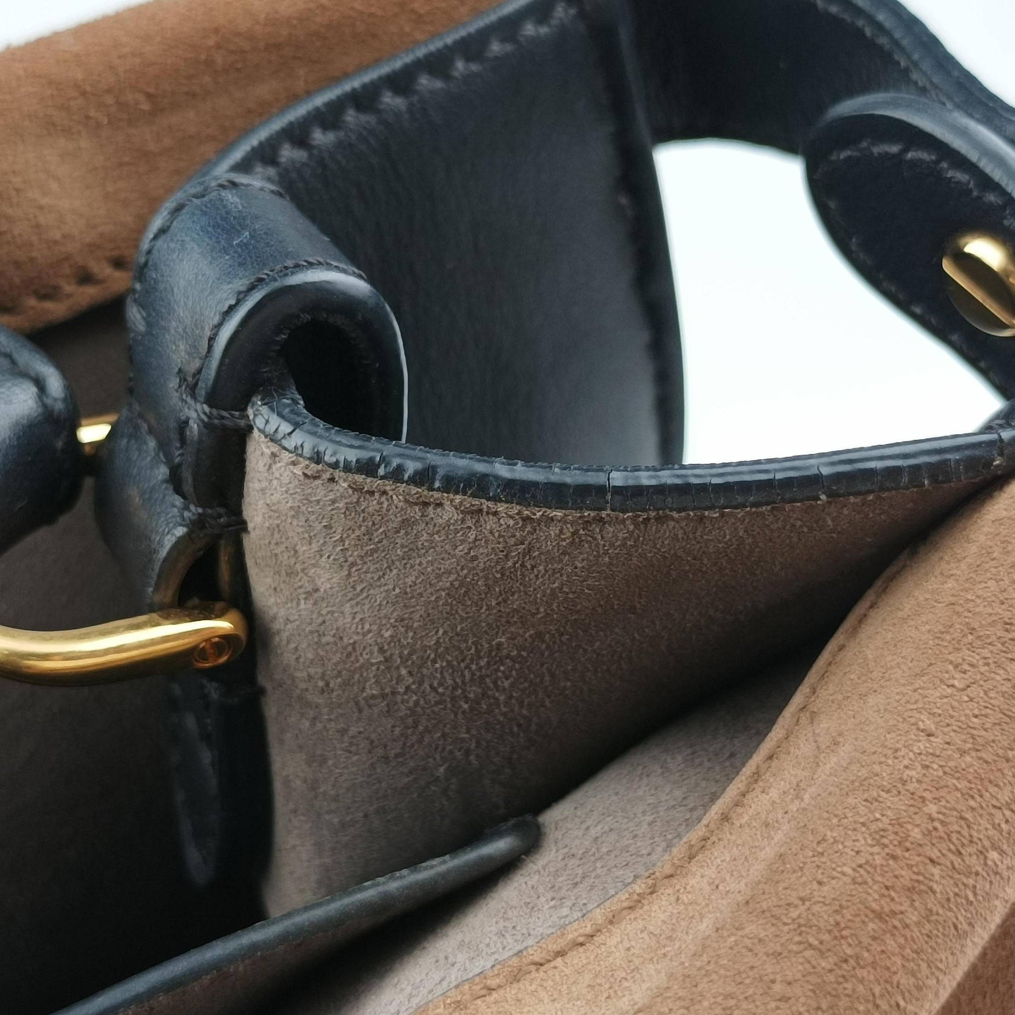 Vintage Fendi Flip Brown×Red×Navy Leather×Suede 8BT302 shoulderbag | stylenewstar