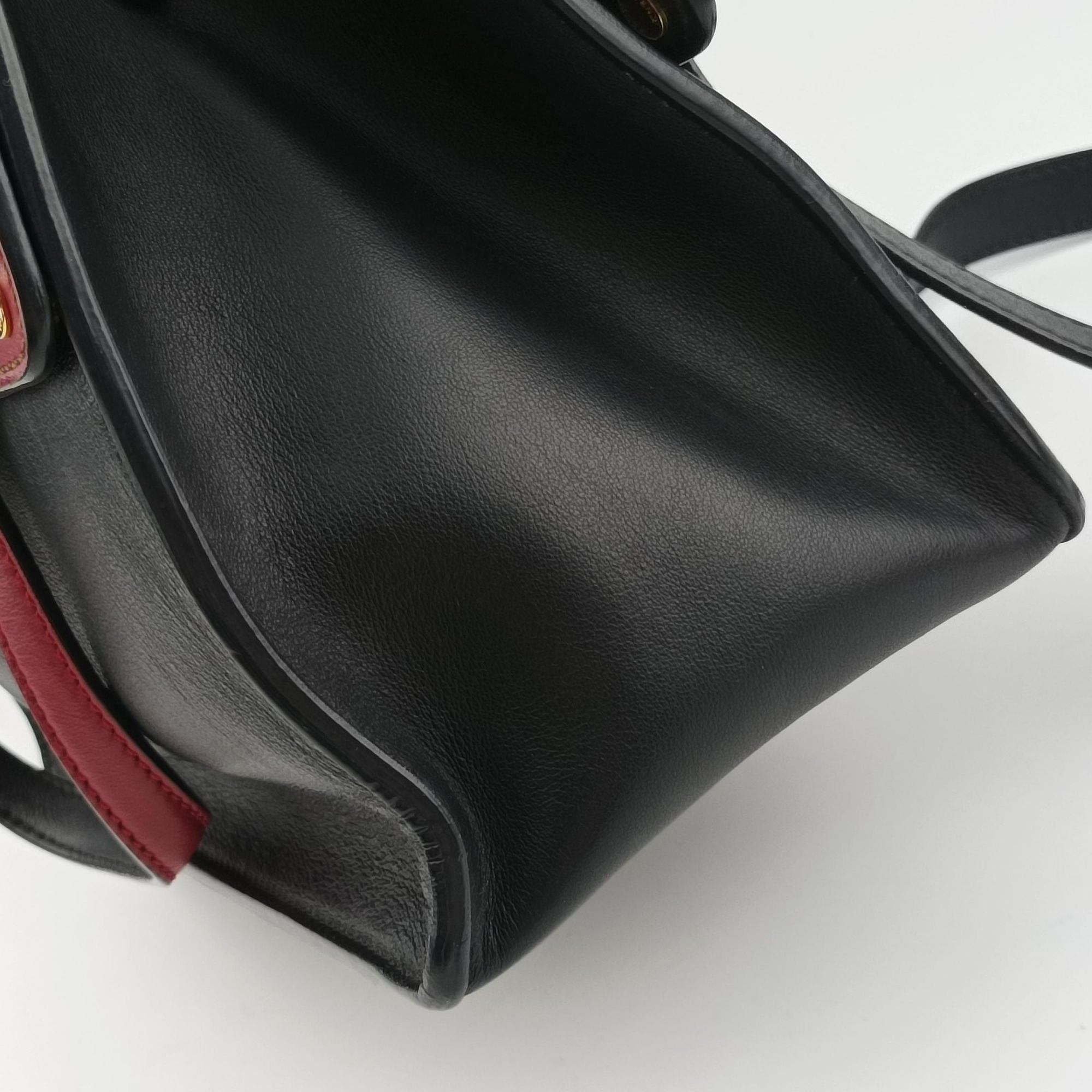 Vintage Fendi Flip Brown×Red×Navy Leather×Suede 8BT302 shoulderbag | stylenewstar