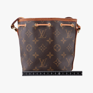 Pre-owned Louis Vuitton Nano Noe Brown Monogram canvas M41346 shoulderbag | stylenewstar