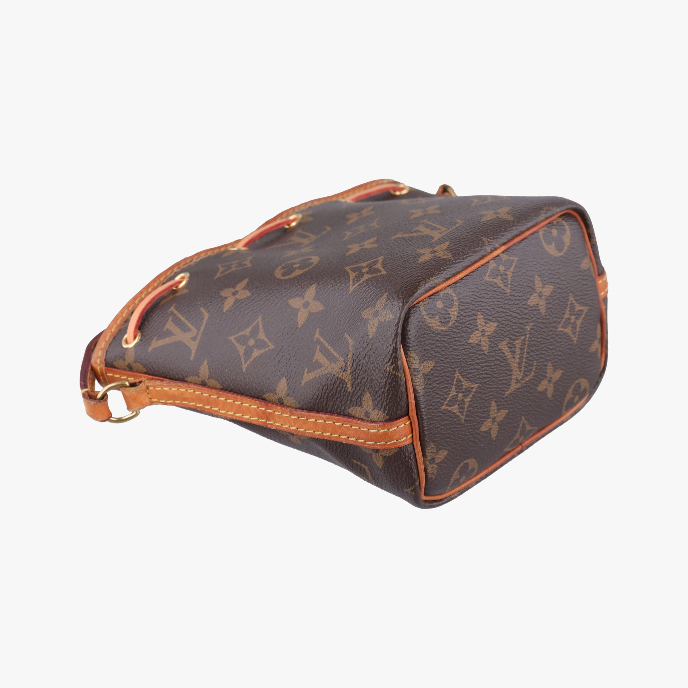 Pre-owned Louis Vuitton Nano Noe Brown Monogram canvas M41346 shoulderbag | stylenewstar