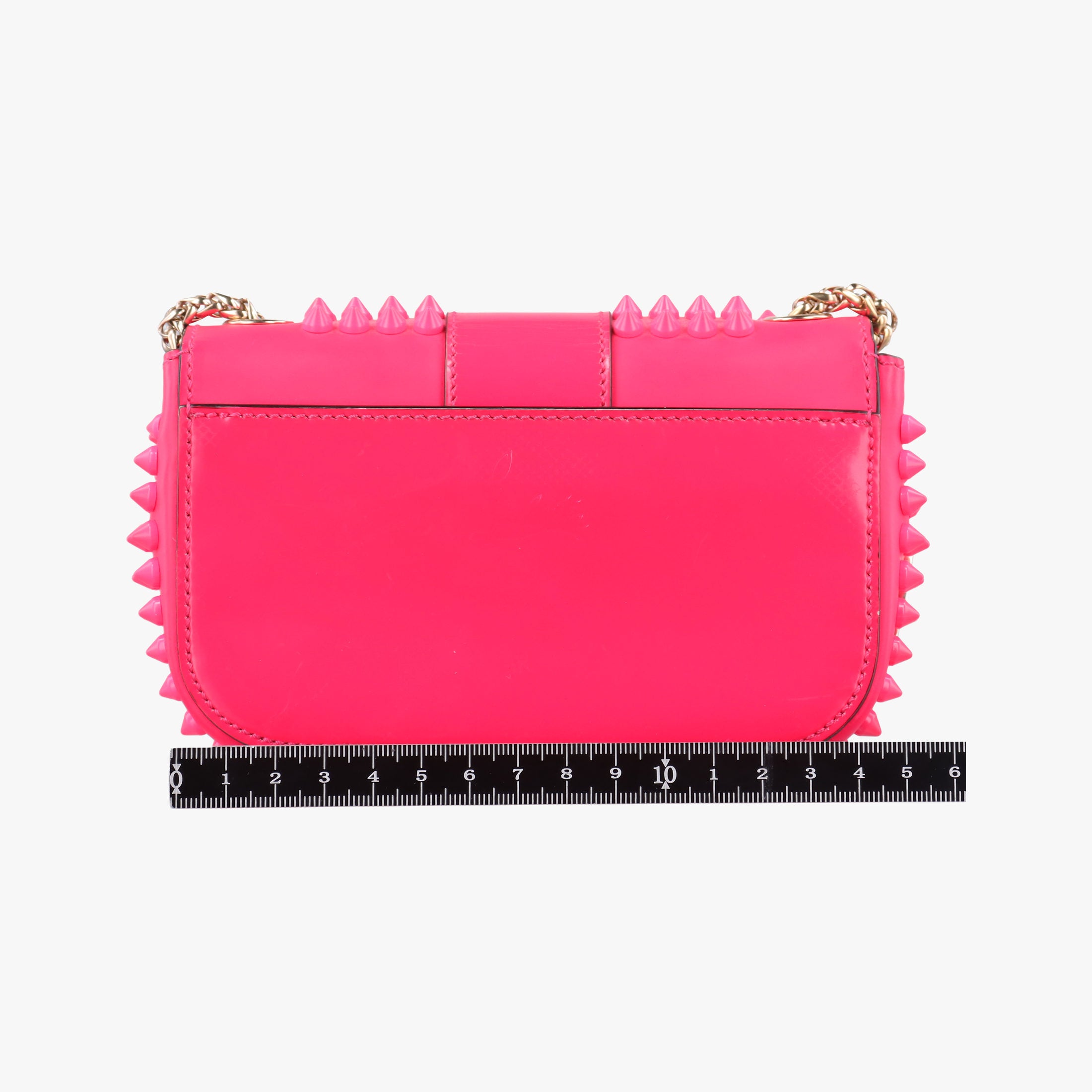 Vintage Christian Louboutin Sweet Charity Scarabe Spike Rose Leather  shoulderbag | stylenewstar