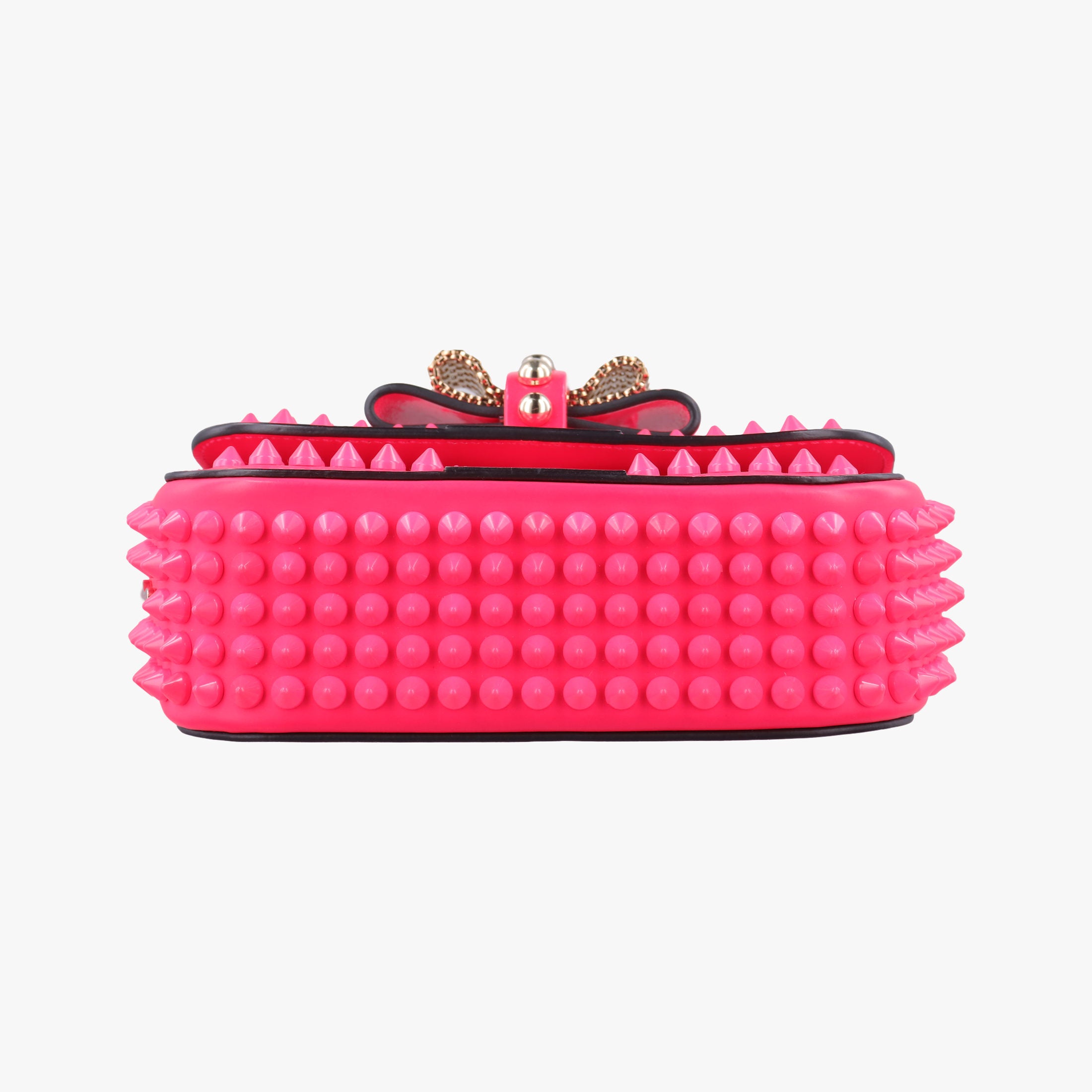 Vintage Christian Louboutin Sweet Charity Scarabe Spike Rose Leather  shoulderbag | stylenewstar