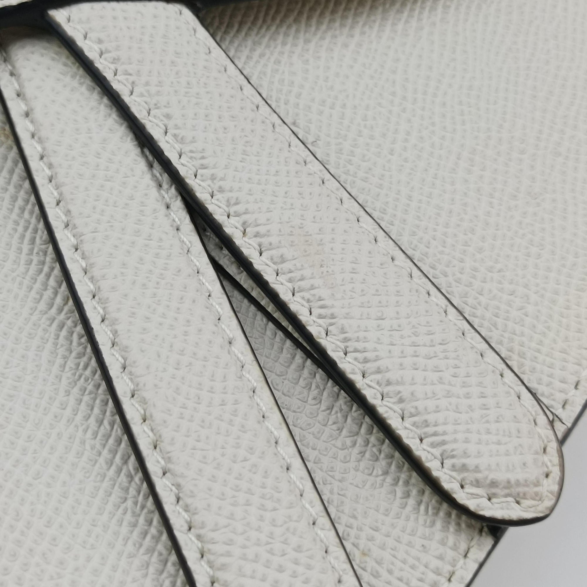 Pre-owned Christian Dior Saddle White Leather  handbag | stylenewstar