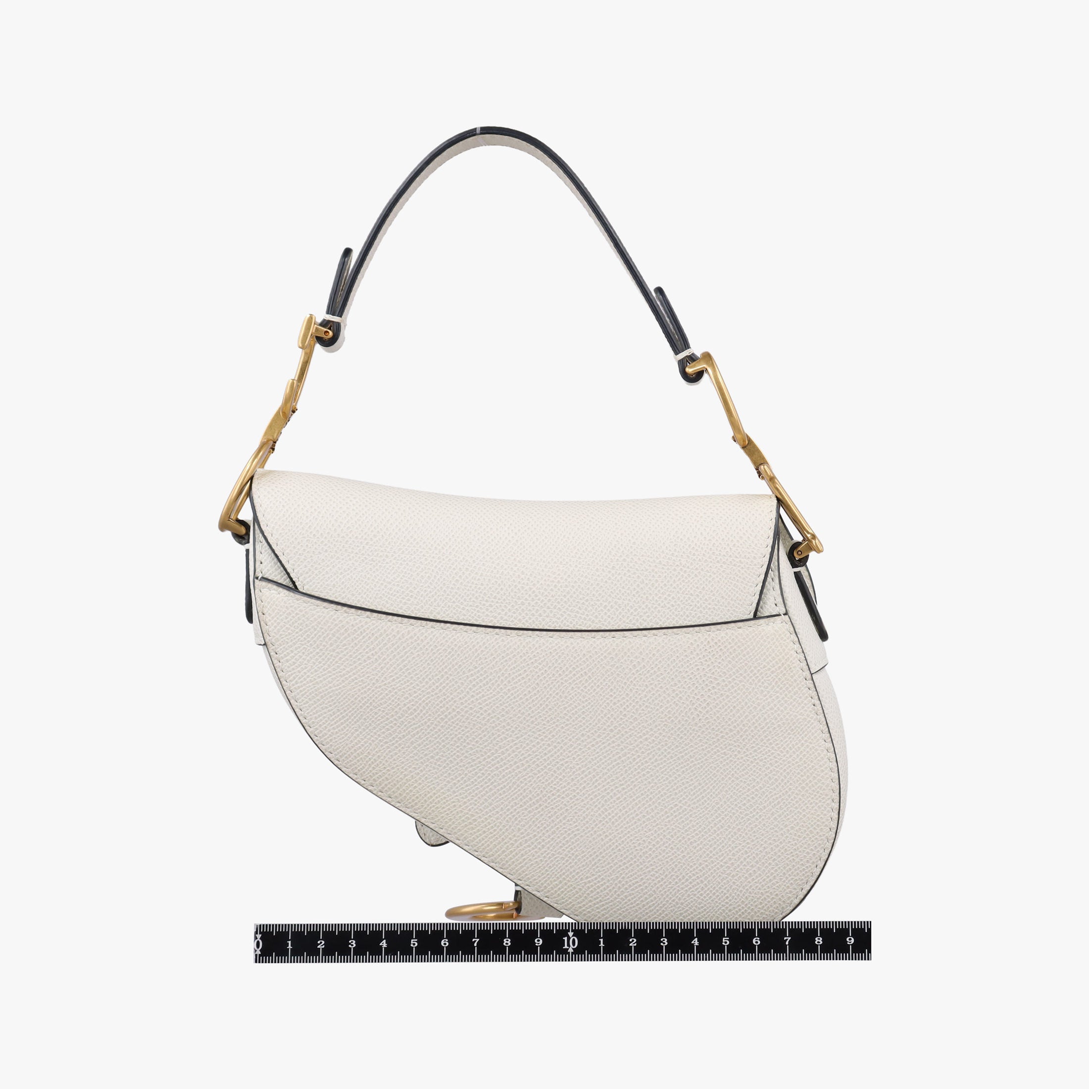Pre-owned Christian Dior Saddle White Leather  handbag | stylenewstar