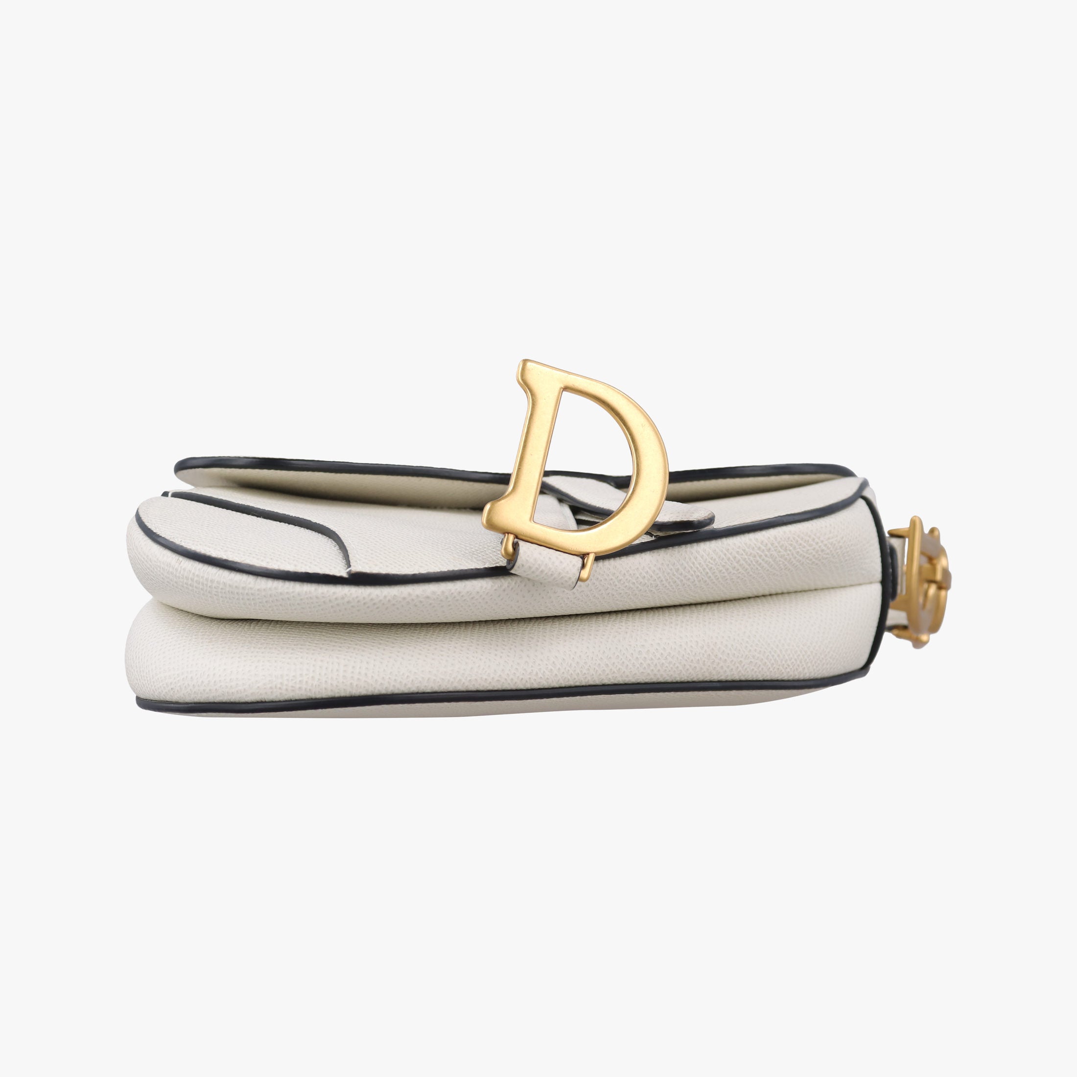 Pre-owned Christian Dior Saddle White Leather  handbag | stylenewstar