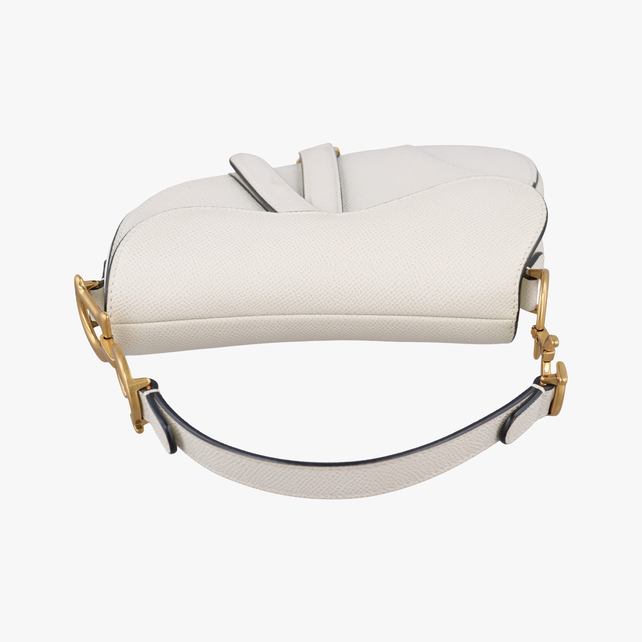 Pre-owned Christian Dior Saddle White Leather  handbag | stylenewstar