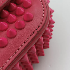 Vintage Christian Louboutin Sweet Charity Scarabe Spike Pink Leather  shoulderbag | stylenewstar