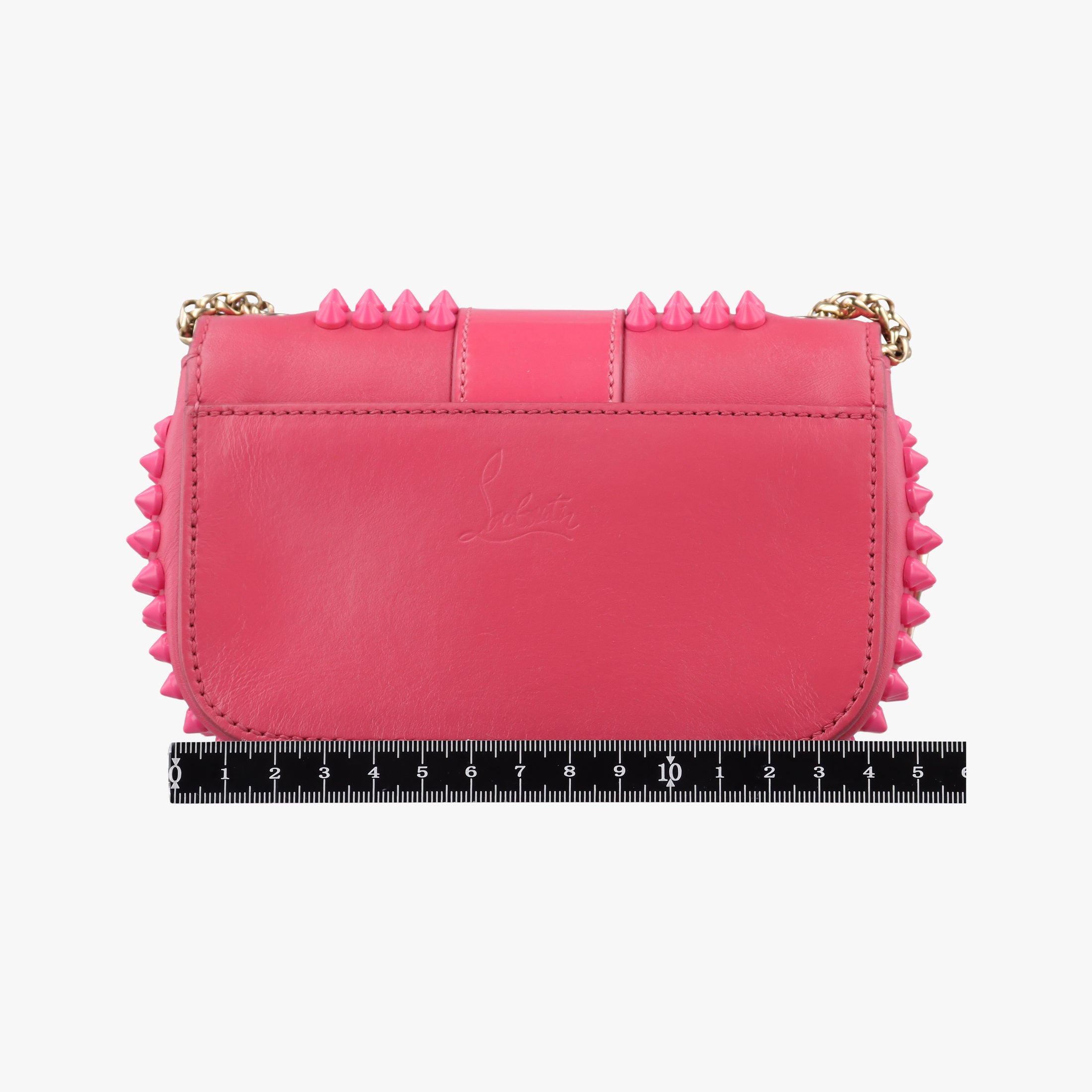 Vintage Christian Louboutin Sweet Charity Scarabe Spike Pink Leather  shoulderbag | stylenewstar