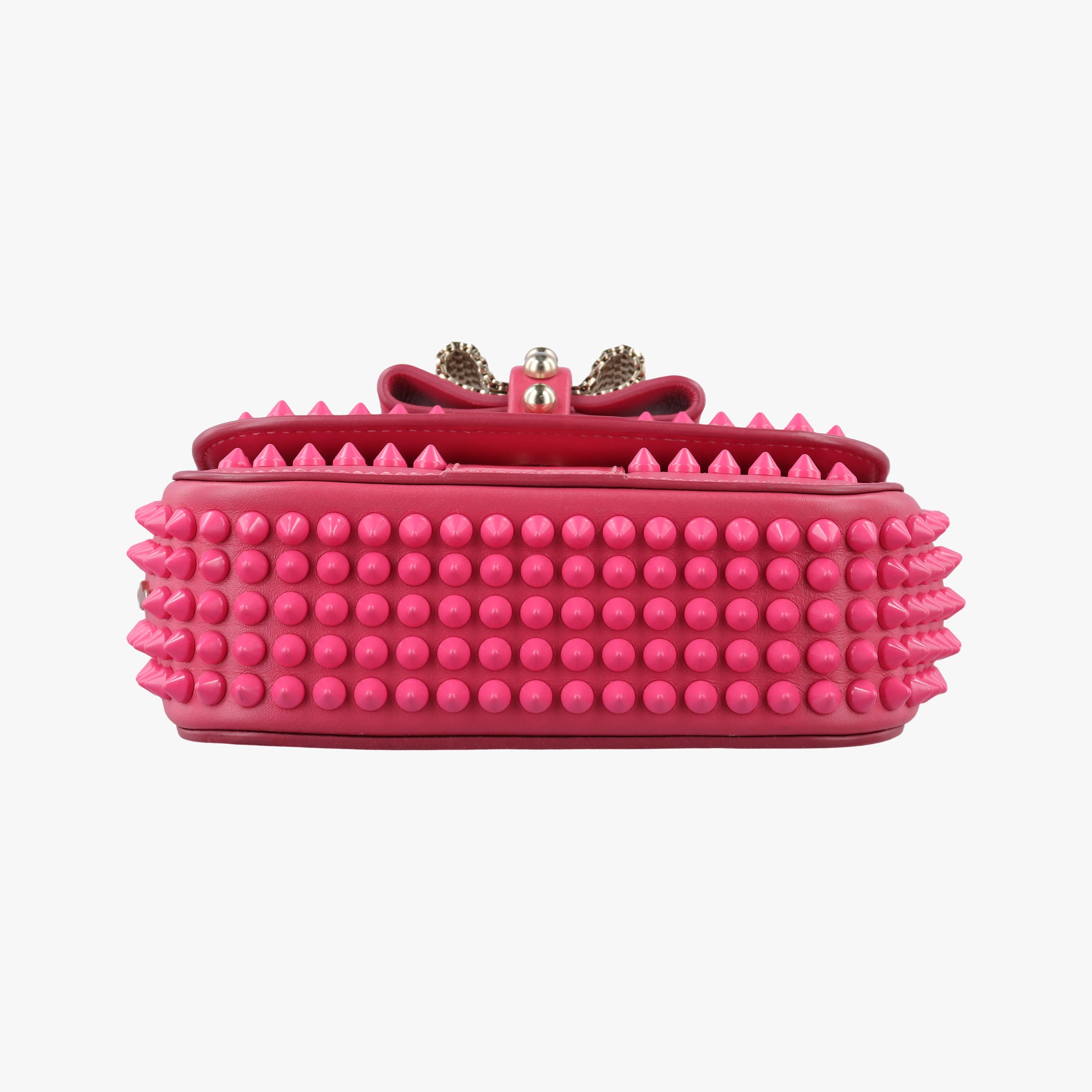 Vintage Christian Louboutin Sweet Charity Scarabe Spike Pink Leather  shoulderbag | stylenewstar