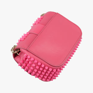 Vintage Christian Louboutin Sweet Charity Scarabe Spike Pink Leather  shoulderbag | stylenewstar