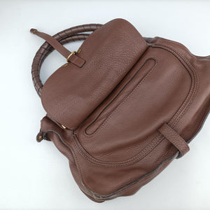 Pre-owned Chloe Mercy Brown Leather  shoulderbag | stylenewstar