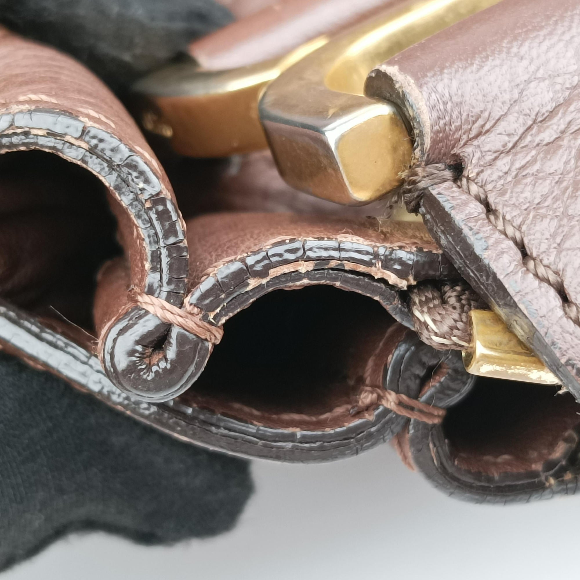 Pre-owned Chloe Mercy Brown Leather  shoulderbag | stylenewstar