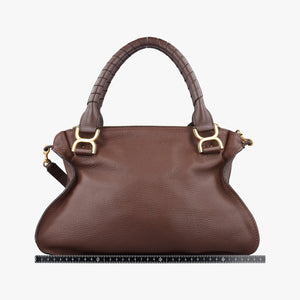 Pre-owned Chloe Mercy Brown Leather  shoulderbag | stylenewstar