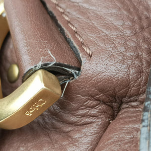 Pre-owned Chloe Mercy Brown Leather  shoulderbag | stylenewstar