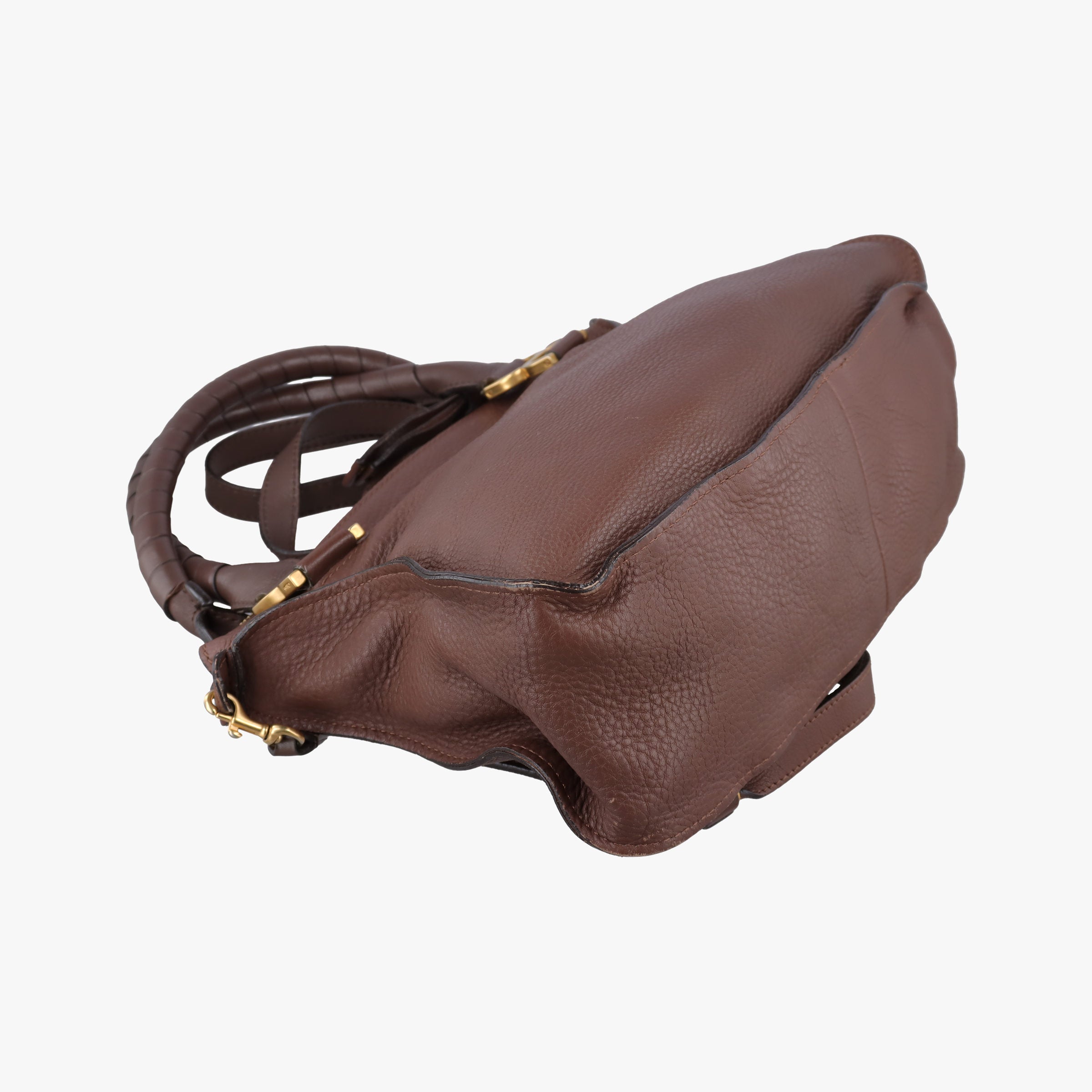 Pre-owned Chloe Mercy Brown Leather  shoulderbag | stylenewstar