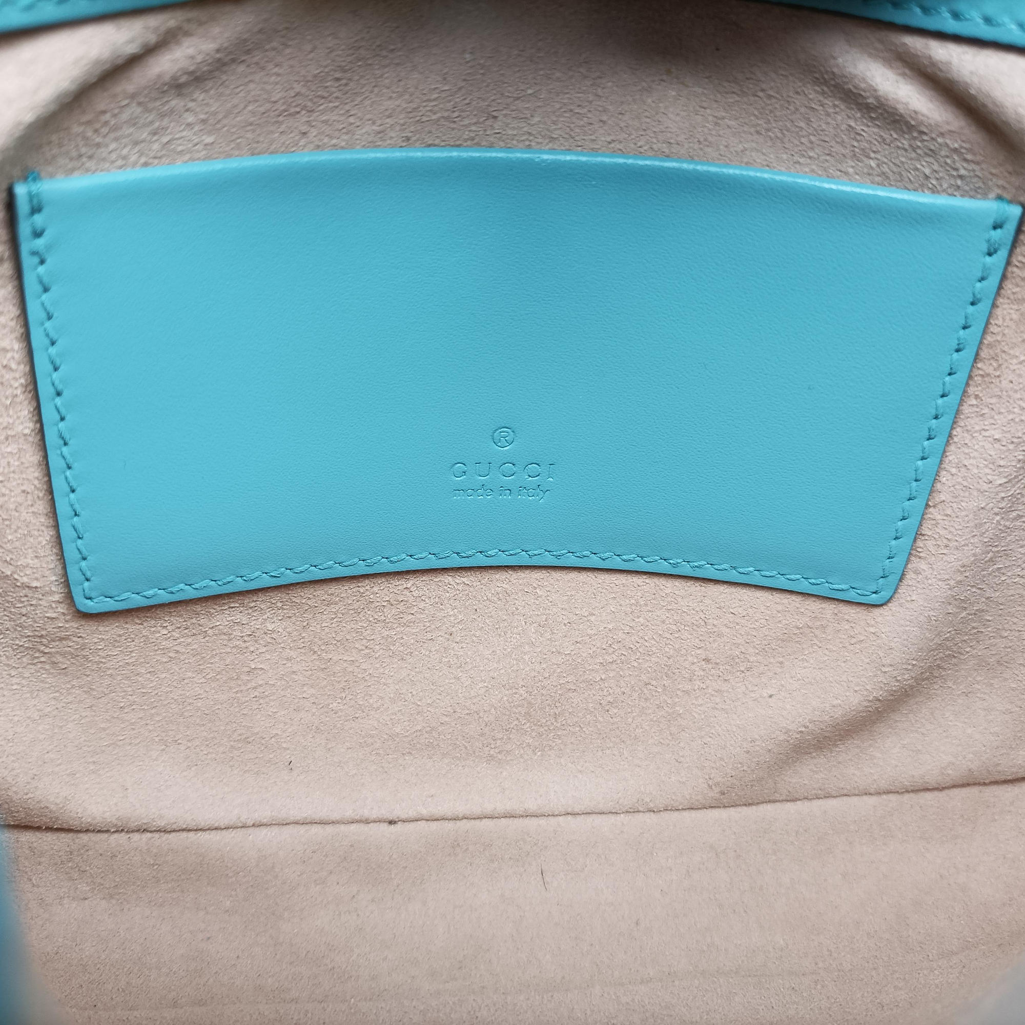 Secondhand Gucci JACKIE 1961 Blue Leather 637091 shoulderbag | stylenewstar