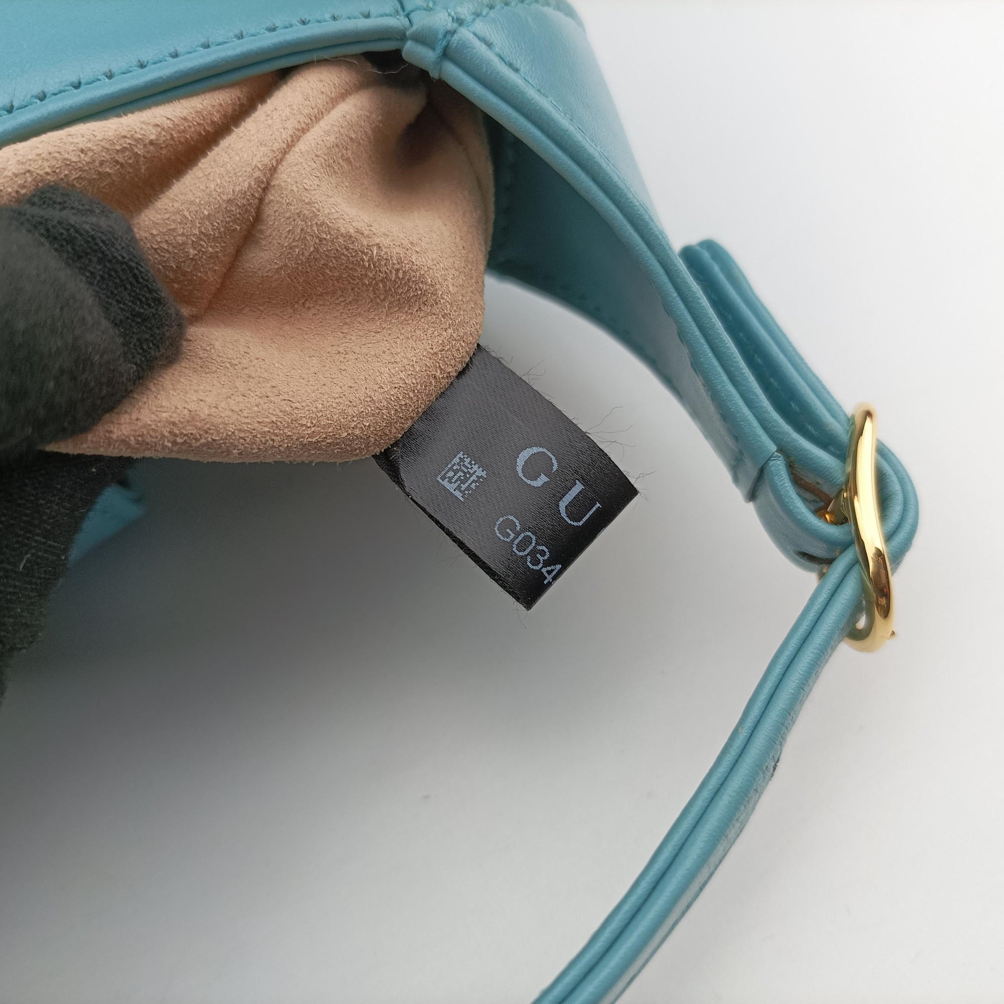 Secondhand Gucci JACKIE 1961 Blue Leather 637091 shoulderbag | stylenewstar