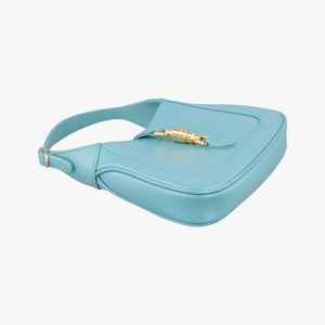 Secondhand Gucci JACKIE 1961 Blue Leather 637091 shoulderbag | stylenewstar