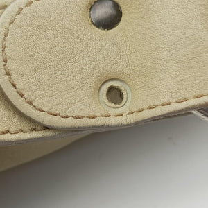 Secondhand Christian Dior Gaucho Beige Leather  shoulderbag | stylenewstar
