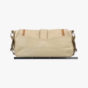 Secondhand Christian Dior Gaucho Beige Leather  shoulderbag | stylenewstar