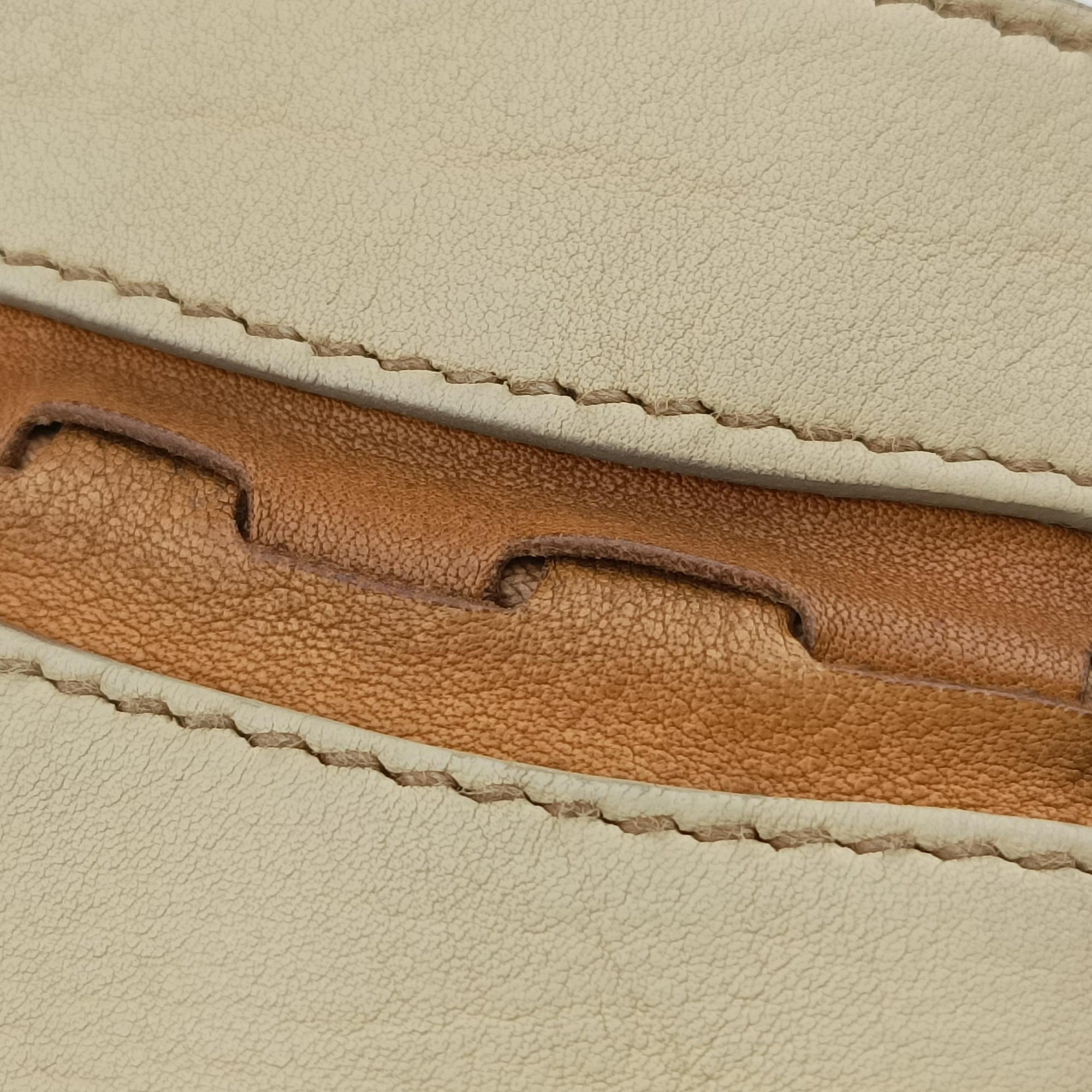 Secondhand Christian Dior Gaucho Beige Leather  shoulderbag | stylenewstar