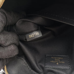 Pre-owned Louis Vuitton SAINTONGE brown×Noir Monogram Canvas×calf leather M43555 shoulderbag | stylenewstar