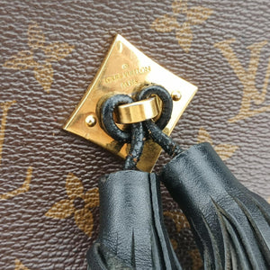 Pre-owned Louis Vuitton SAINTONGE brown×Noir Monogram Canvas×calf leather M43555 shoulderbag | stylenewstar