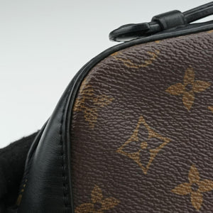 Pre-owned Louis Vuitton SAINTONGE brown×Noir Monogram Canvas×calf leather M43555 shoulderbag | stylenewstar