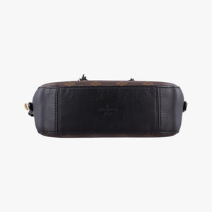 Pre-owned Louis Vuitton SAINTONGE brown×Noir Monogram Canvas×calf leather M43555 shoulderbag | stylenewstar
