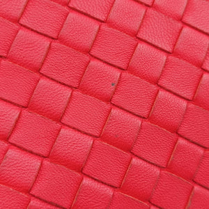 Pre-owned Bottega Veneta Intrecciato Red lambskin  shoulderbag | stylenewstar